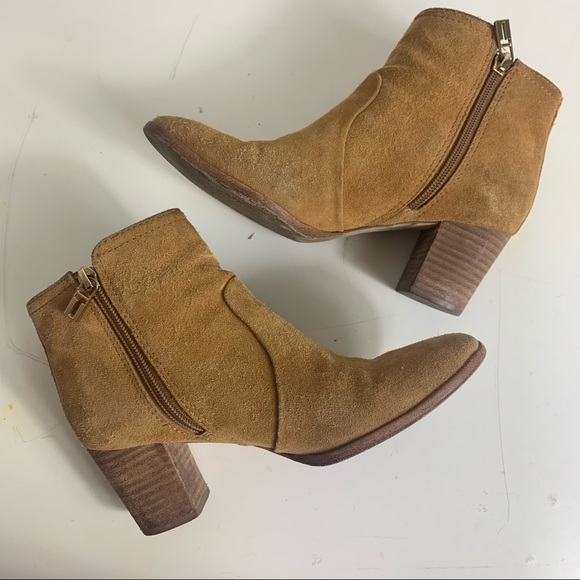 Tory Burch sabe camel suede leather booties - Picture 3 of 9